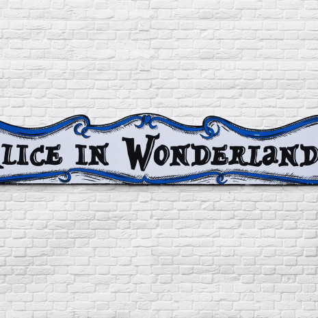 Alice Sign ALI111 – Alice in Wonderland sign | Visual Impact Hire